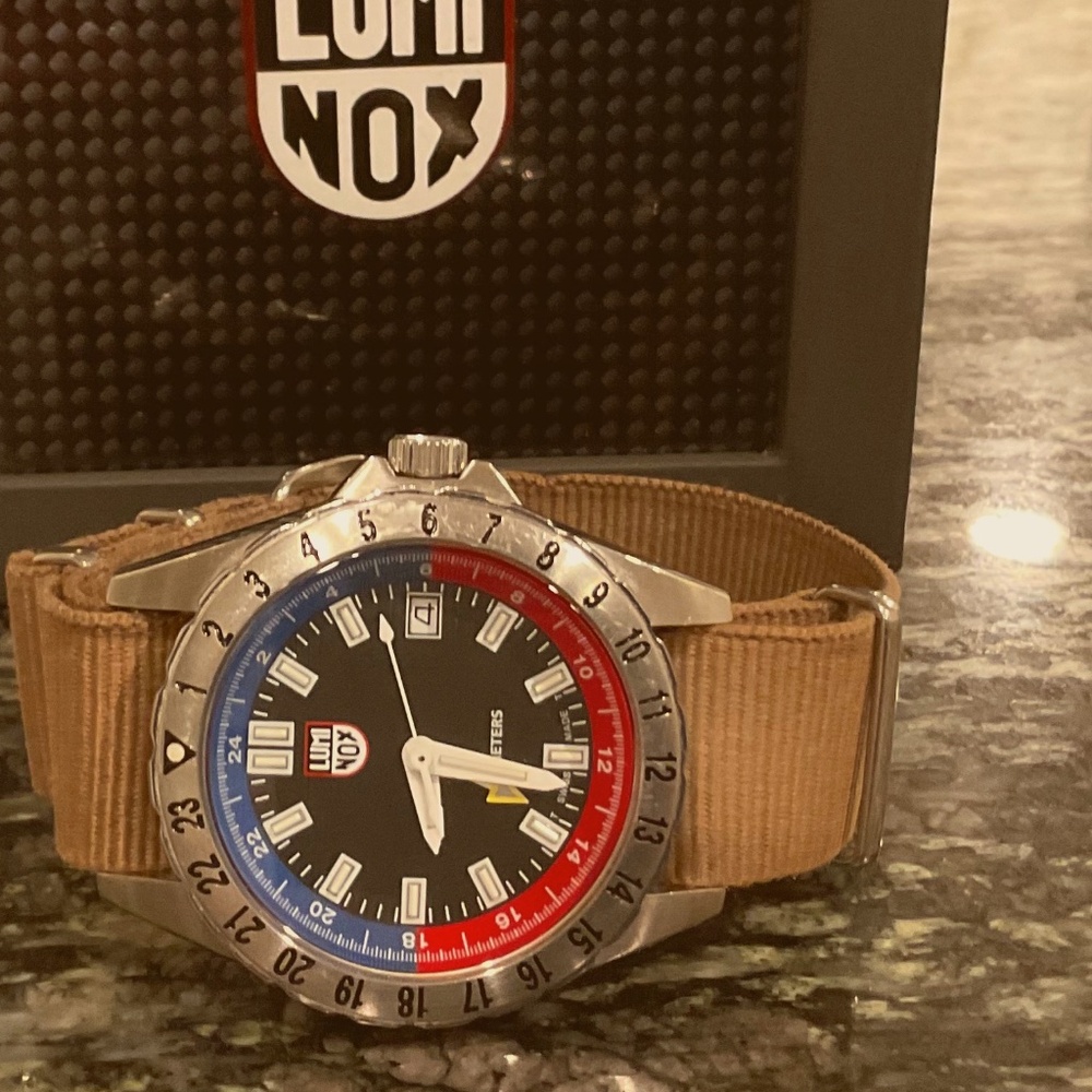 LUMINOX 38mm GMT Watch. Swiss Made